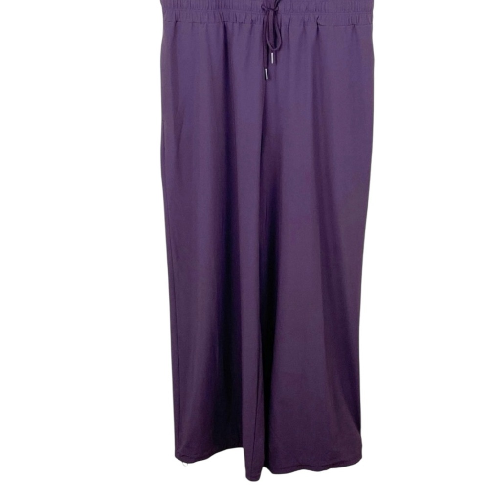 ATHLETA Revive Wide Leg Travel Jumpsuit in Agate (Eggplant) Size 10 -- WOW WOW!! - Picture 7 of 14